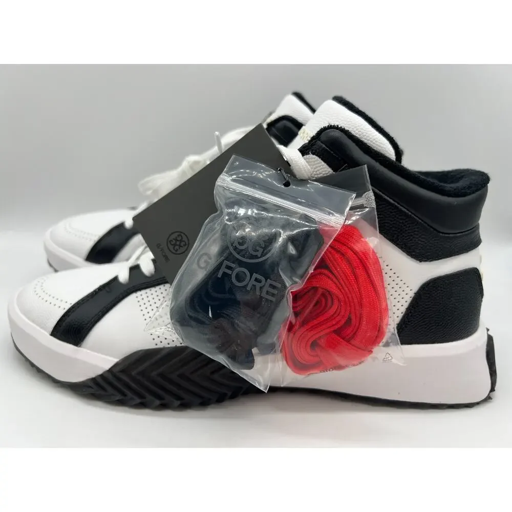 G/Fore G.112 Leather Mid-Top Street Shoe Black/White Men's Size 11.5 New